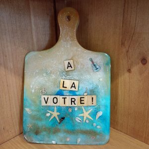 plateau en résine epoxy