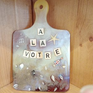 plateau apéritif en résine